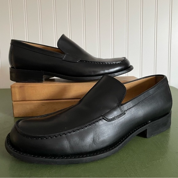 Varda NYC Unisex Luxury Hand Made Loafers in Black Leather *Italy* - Picture 13 of 15